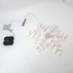 Bild von Konstsmide 4540-103 LED Acrylsilhouette "Schneeflocke" Außen IP44 Christmas