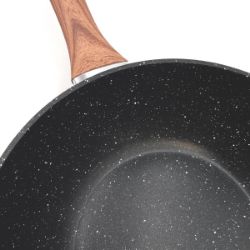 Bild von Wenco Wok Pfanne 28 cm Induktionsgeeignet Aluminium Kochgeschirr Pans Cookware Premium.