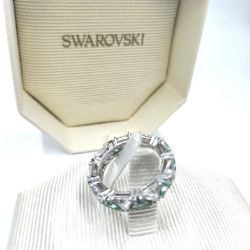 Bild von Swarovski Ortyx Cocktail Ring Trilliant grün Rhodiniert Schmuck Größe 53