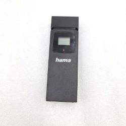 Bild von Hama Wetterstation Funk Luftfeuchtigkeit Thermometer Hygrometer Barometer Uhr Schwarz Sensor