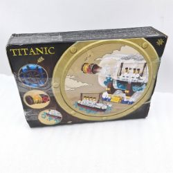 Bild von VPOWER Ideas Titanic Schiff Flaschenbauset Modellschiff RC Display-Ständer Lego 12+ Jahren