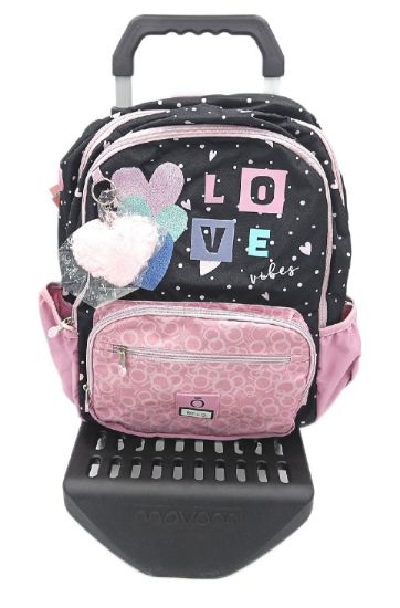 Bild von Enso Mädchen Trolley Rosa Wanderrucksack Schultasche 25 x 32 x 12 cm Polyester