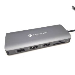 Bild von NOVOO USB C Docking Station Double HDMI Multiport Dock USB C auf Deutsch