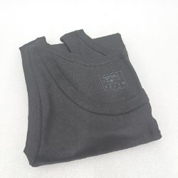 Bild von Merish Pack Tank Top schwarz dünnes gerippt modern Herren 5er