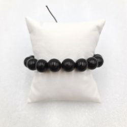 Bild von 12mm Schwarz Holzperlen Armband Tibetischer Buddhismus Männer Frauen Schmuck