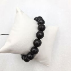 Bild von 12mm Schwarz Holzperlen Armband Tibetischer Buddhismus Männer Frauen Schmuck