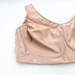 Bild von Glamorise Sport BH große Unterstützung nahtlos Beige Fitness Yoga Support BH