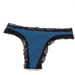 Bild von Iris Lilly Damen Tanga Spitze 7er Pack Baumwolle Unterwäsche Panties Frauen Weiß Rot Blau Schwarz