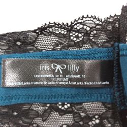 Bild von Iris Lilly Damen Tanga Spitze 7er Pack Baumwolle Unterwäsche Panties Frauen Weiß Rot Blau Schwarz