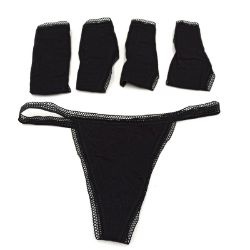 Bild von Iris Lilly Damen G String Unterwäsche 5er Pack Baumwolle Schwarz 36 Panties