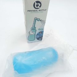 Bild von T2 Peri-Flasche Tragbares Bidet Wochenbett Pflege 450ml 60 Grad Winkeldüse Aufbewahrungstasche Schwangerschaft Krankenhaus