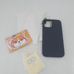 Bild von Uyiton Flüssigsilikonschale 5in1 Set iPhone 12 Coque2 Glas Schutz Hülle