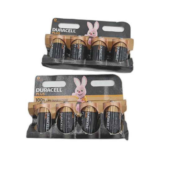 Bild von Duracell D Plus LR20 MN1300 Alkaline Batterien 8er Pack 4 Blister 2 Stück