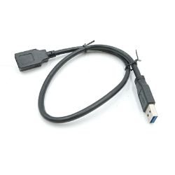 Bild von InLine USB 3.0 Kabel Verlängerung A Stecker Buchse schwarz 0,5m - NEU