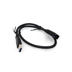 Bild von InLine USB 3.0 Kabel Verlängerung A Stecker Buchse schwarz 0,5m - NEU