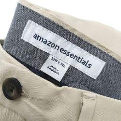 Bild von Amazon Essentials Flatfront Anzughose Bund Klassisch 32W 34L Herren Pants Schwarz