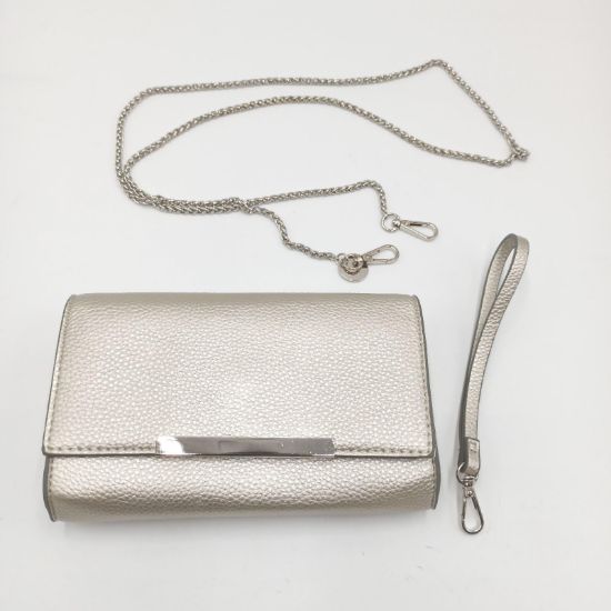 Bild von AFKOMST Clutch Lila Blumenmuster Crossbody Tasche Damen Geldbörse Luxus