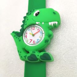 Bild von Hemobllo Kinderuhr Dinosaurier Armbanduhr 2 Stücke Slap-Auf