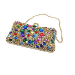 Bild von Freiesoldaten Abendtasche Strass Kristall Clutch Schillernd Damen Mehrfarbig