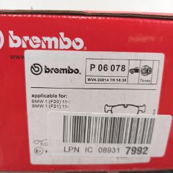 Bild von Brembo P 06 078 Bremsbelag Vorderrad Leistungs Motor Auto