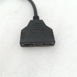 Bild von BHW HDMI Kabel Splitter HDMI Stecker Dual HDMI Buchse 1 auf 2 Wege Adapter