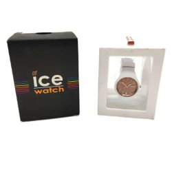 Bild von IceWatch Grösse Small 34 mm Damen Armbanduhr White RoseGold Glitter Silikon Uhr Luxus Fashion