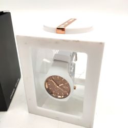 Bild von IceWatch Grösse Small 34 mm Damen Armbanduhr White RoseGold Glitter Silikon Uhr Luxus Fashion