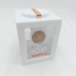 Bild von IceWatch Grösse Small 34 mm Damen Armbanduhr White RoseGold Glitter Silikon Uhr Luxus Fashion