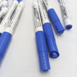 Bild von BIC Velleda Whiteboard Marker, 10er Pack, in Blau, mit Rundspitze, Strichstärke: 1,4 mm, geruchsarm, in kompakter Größe