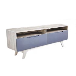 Bild von Modway Origin TV 47 Zoll grau Mid-Century Mobile Home Office Stand - TV Ständer Wohnwagen Stehtisch