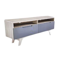 Bild von Modway Origin TV 47 Zoll grau Mid-Century Mobile Home Office Stand - TV Ständer Wohnwagen Stehtisch