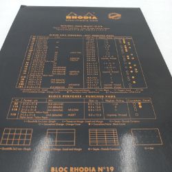 Bild von Rhodia 192009C Notizblock A4+ Schwarz Kleinkariert 80 Blätter Markenqualität