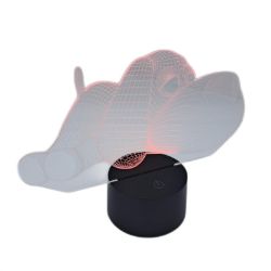 Bild von SISYS 3D Illusion Lampe LED Tischlampe Nachtlicht Optische 3D-Illusionslampen, Tier Design