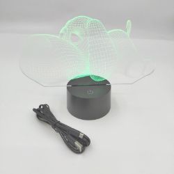 Bild von SISYS 3D Illusion Lampe LED Tischlampe Nachtlicht Optische 3D-Illusionslampen, Tier Design