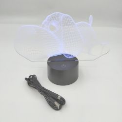 Bild von SISYS 3D Illusion Lampe LED Tischlampe Nachtlicht Optische 3D-Illusionslampen, Tier Design