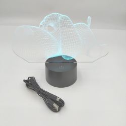 Bild von SISYS 3D Illusion Lampe LED Tischlampe Nachtlicht Optische 3D-Illusionslampen, Tier Design