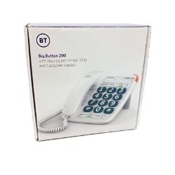 Bild von BT Big Button 200 Schnurloses Senioren Telefon Weiß Kabelloses Home Phone WiFi Phones