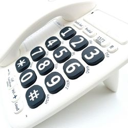 Bild von BT Big Button 200 Schnurloses Senioren Telefon Weiß Kabelloses Home Phone WiFi Phones