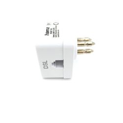 Bild von Hama ADSL Filter dreipoliger Stecker Buchse 6p4c Telefon Zubehör