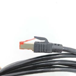 Bild von IBRA CAT8 Netzwerkkabel Gigabit RJ45 SSTP 40Gbps 2000Mhz Schwarz, Hochleistungsverbindung für schnelle Datenübertragung