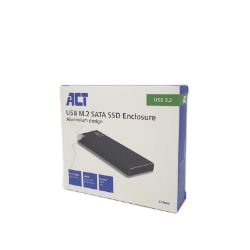 Bild von ACT Aluminium M.2 SATA SSD Gehäuse USB 3.2 Gen 1 5Gbps A/V Externes Laufwerk