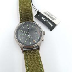 Bild von MVMT Chronograph Uhr grünes Nylonband Herren Sport Trend Militär