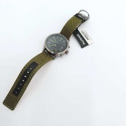 Bild von MVMT Chronograph Uhr grünes Nylonband Herren Sport Trend Militär