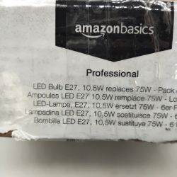 Bild von Amazon Basics LED Glühbirnen Edison Sockel E27 6er Set 21,11W Hell weiß