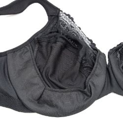 Bild von Glamorise 1240 Damen BH 80G Schwarz Vollabdeckung Unterwäsche BHklassiker