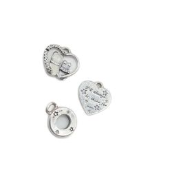 Bild von Pandora Charm Anhänger Kristall Glas Cz Gatos Herzen Colgante Halskette Schmuck