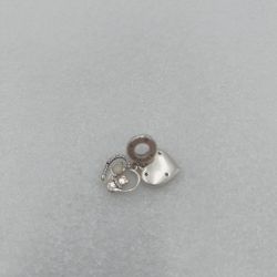 Bild von Pandora Charm Anhänger Kristall Glas Cz Gatos Herzen Colgante Halskette Schmuck