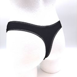 Bild von Iris Lilly Damen Baumwolle Tanga-Unterwäsche 5er-Pack Schwarz 42 Panties Damenunterwäsche