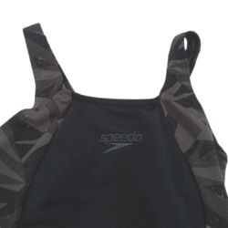 Bild von Speedo Badeanzug Hyperboom Muscleback SchwarzGrau 28 DE 32 Schwimmen