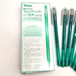 Bild von Pentel Hybrid Dual Metallic Gelstifte Pastell K110 grün - Kreatives Schreiben